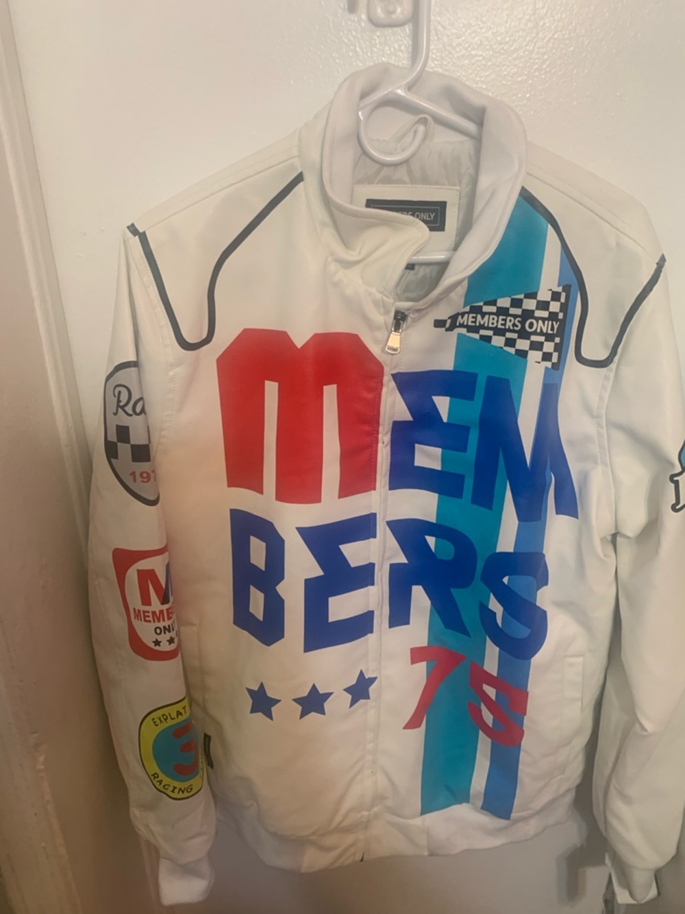 Members Only White Tee with Branded Hang Tag
